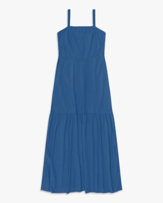 Vestido Midi Evasê em Viscose - Cereja Rosa - Havana-G