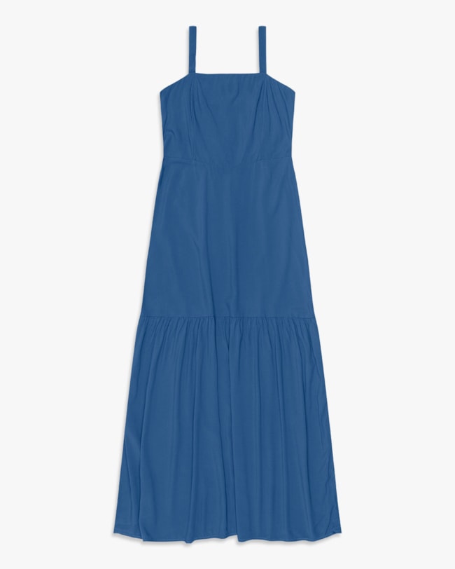 Vestido Midi Evasê em Viscose - Cereja Rosa - Havana-G-1ec3f094-e5b6-455b-bd83-5310606e56bf