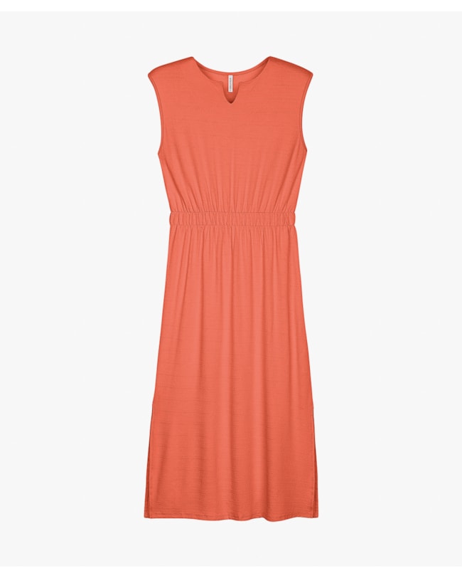 Vestido Midi Feminino com Cintura Marcada - Cereja Rosa - Mango-173a20d8-4880-4e52-8973-571d1fddc458