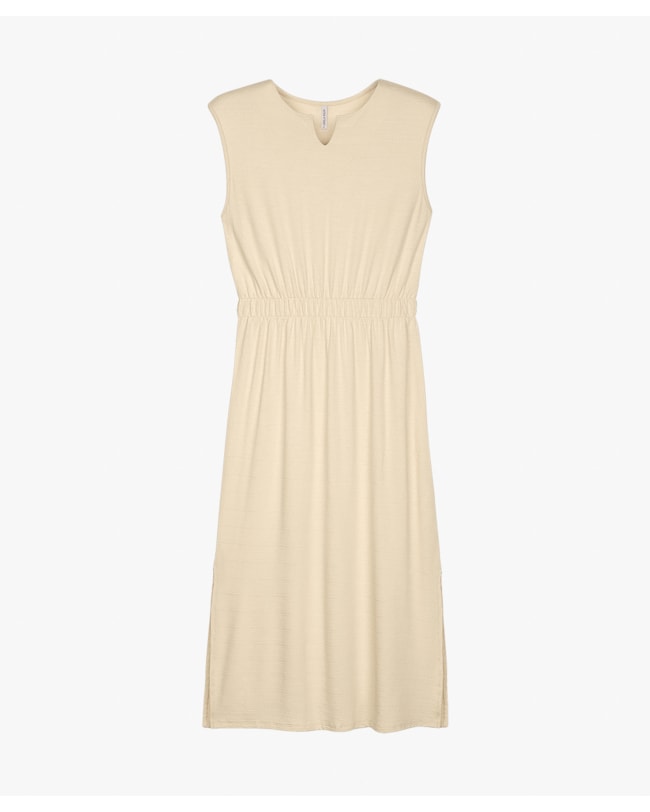 Vestido Midi Feminino com Cintura Marcada - Cereja Rosa - Tapioca-aa288e0f-2b58-42e1-b7e2-fe3c3a44f5ad