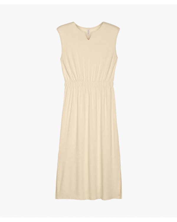 Vestido Midi Feminino com Cintura Marcada - Cereja Rosa - Tapioca