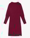 Vestido Midi Manga Longa em Viscose Vinho Cereja Rosa-af3414dd-1c38-4eb1-8c57-0ff482048fb9