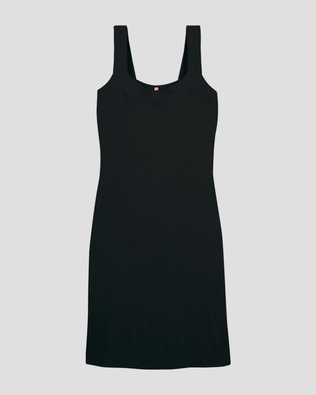 Vestido Midi Plus Size Canelado Alça Larga Cereja Rosa Preto-18c5894d-545d-4b3a-8a8a-73c11d98c666