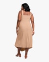 Vestido Midi Plus Size Canelado com Barra Assimétrica - Cereja Rosa -Toffee-62f565d1-039a-4e76-b0cb-74b80ed66832