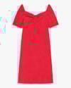 Vestido Midi Plus Size com Amarração Decote - Cereja Rosa - Hibisco-785c3321-c584-4a05-a62e-61101ca47767