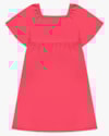 Vestido Midi Plus Size com Decote Quadrado - Cereja Rosa - Rosa M-67b1dc8b-9b0b-4b00-a26c-d1ce5273960e