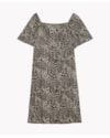 Vestido Midi Plus Size em Viscose Estampada - Cereja Rosa - Preto-f9051132-33ac-46b5-b427-c8dd67dd0147