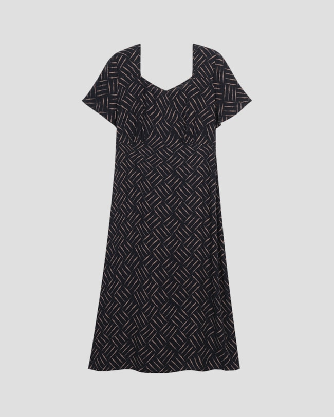 Vestido Midi Plus Size em Viscose Estampada Cereja Rosa Preto-7947ce73-ed9c-4ba2-9bb4-97387a87e1ea