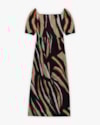 Vestido Midi Plus Size Estampado em Viscose - Cereja Rosa - Preto-G-1e42aa82-f581-4fff-a3ac-9ffe76a26266