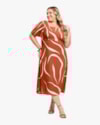 Vestido Midi Plus Size Evasê em Viscose - Cereja Rosa - Inca-2c038fa3-f4d5-4594-a043-d851406f0bde