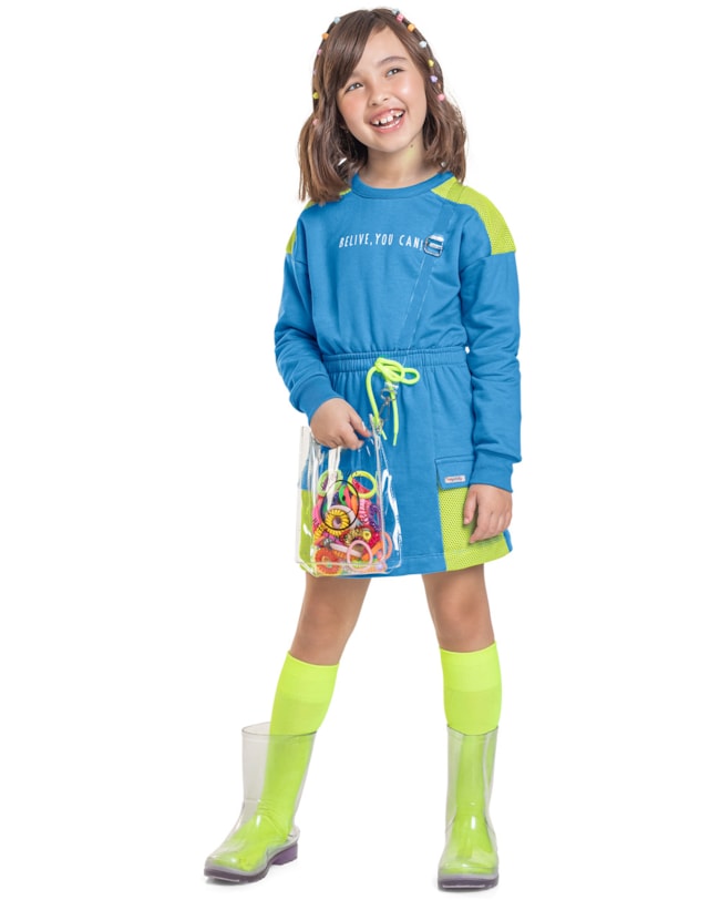 Vestido Moletom Menina Kely Kety Recortes-a6aa33d5-0fcf-4e5b-b3a7-3e7c96305836