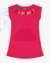 Vestido Muscle Tee Infantil em Moletinho - Kely Kety - Cherry-478e2a1c-e723-47a9-ab81-399e1fa716d6