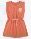 Vestido Regata Infantil em Moletinho com Amarração - Kely Kety - Mango-cacf2838-37dd-41a6-bb67-e15f8fdfbad1