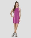 Vestido Regata Juvenil em Cotton com Detalhe Contrate - BaseD - Orquídea-69a3f505-0d51-4ded-8db5-3054330aa8b4