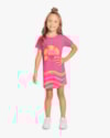 Vestido T-shirt Infantil Estampa Tropical - Kely Kety - Blossom-4c8ab907-a339-420c-97a8-c96133536662
