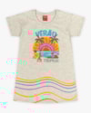 Vestido T-shirt Infantil Estampa Tropical - Kely Kety - Mescla-75779da9-8b06-4434-b045-b5c135f5d986