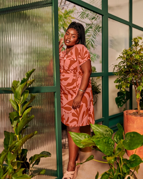 Vestido Tecido Viscose Estampado Cereja Curves